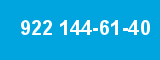 922 144-61-40 922 144-61-40